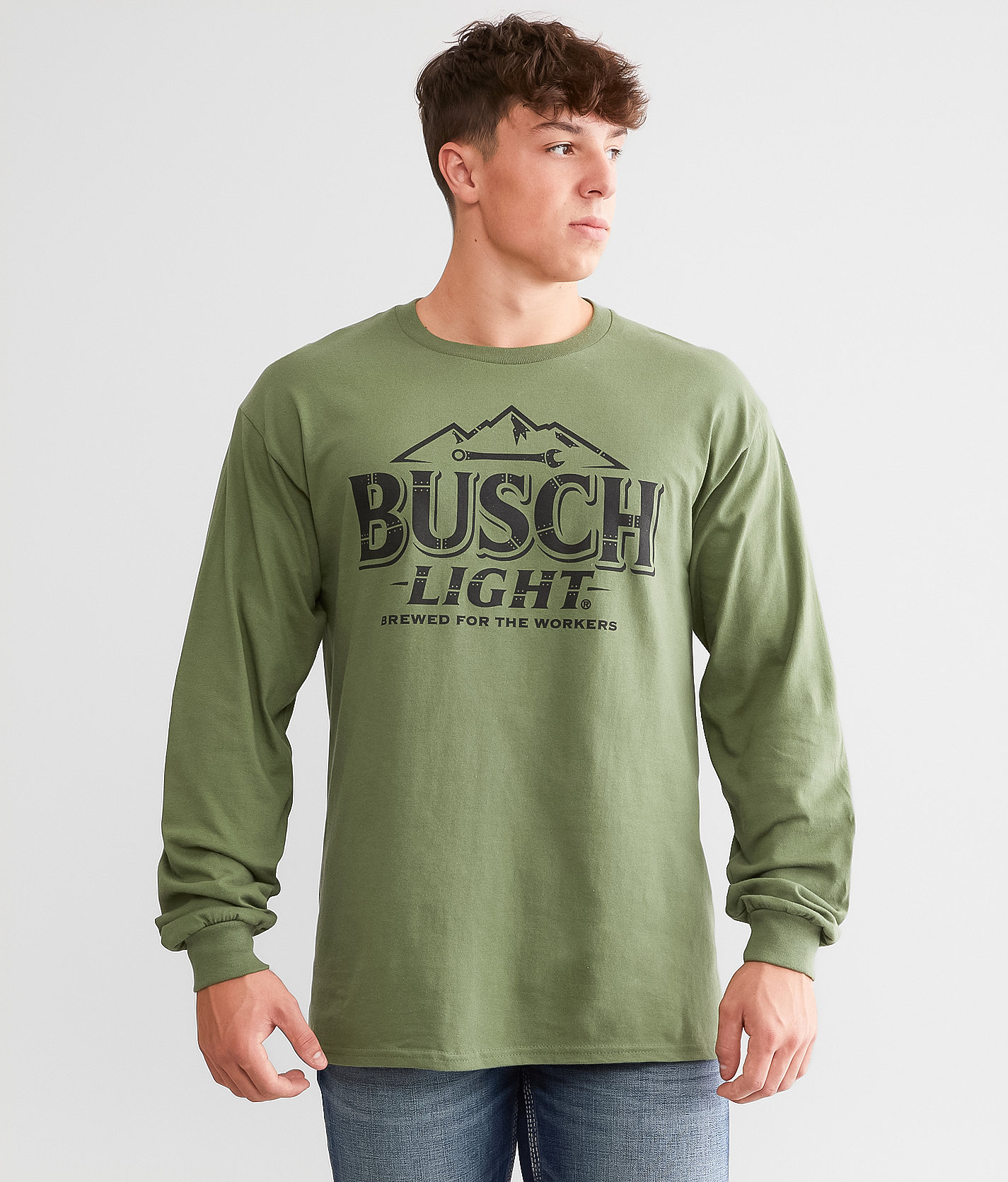 Brew City Busch Light® Blue Collar T-Shirt - Men's T-Shirts In Military ...