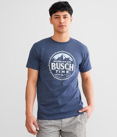 theCHIVE Busch Bear Me Beer T-Shirt (Men, Small, Grey)