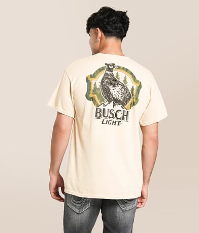 Brew City Busch Camo Can Pheasant T-Shirt front view