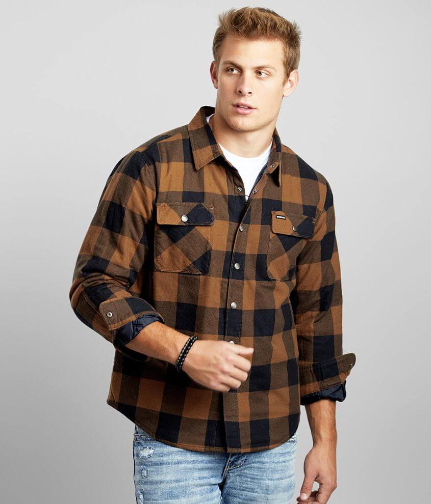 Brixton Bowery Checkered Flannel Shacket