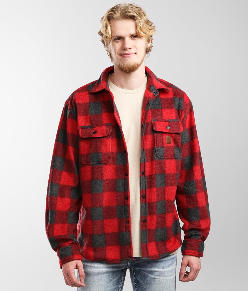 Brixton Bowery Artic Flannel Shirt front view
