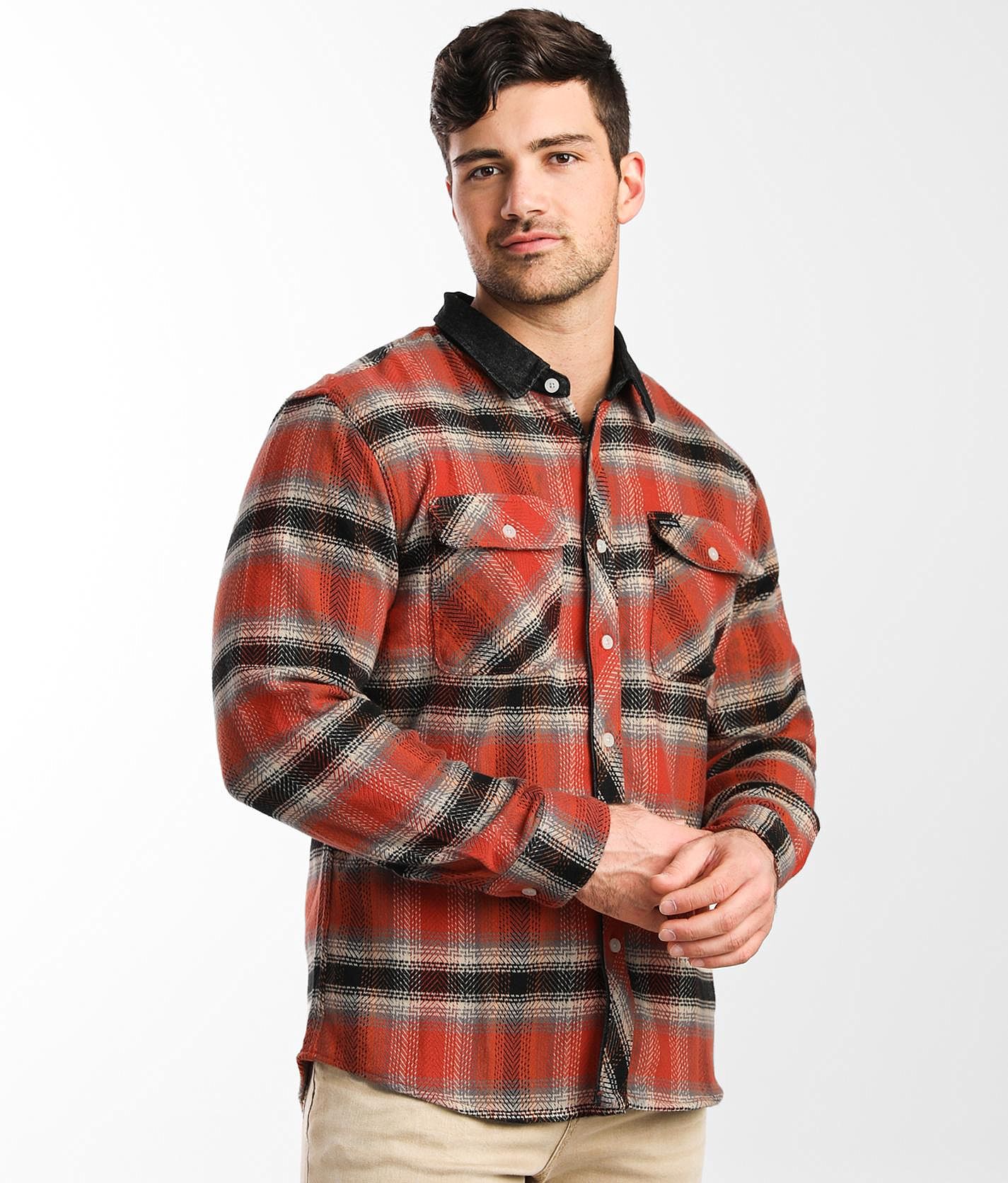 Brixton Bowery Flannel Stretch Shirt - Men's Shirts in Phoenix