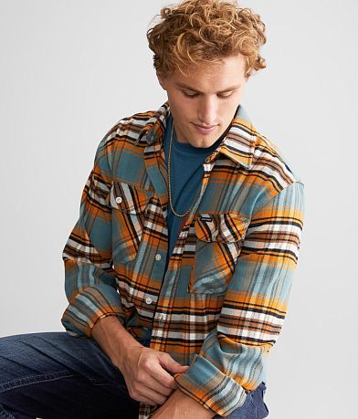 Brixton Bowery Flannel Stretch Shirt front view