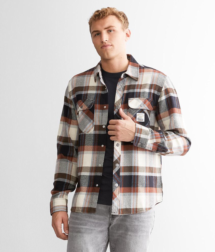 Brixton Coors&#174 Bowery Flannel Shirt front view