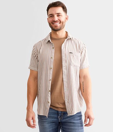 Brixton Charter Herringbone Shirt front view