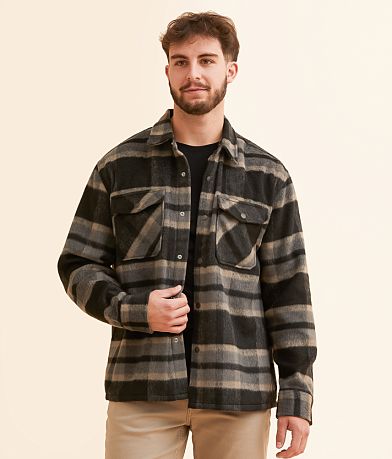 Brixton Seldon Soft Brushed Flannel Shirt front view