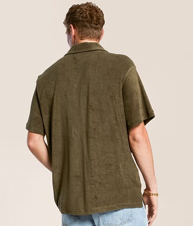 Brixton Bunker Terry Cloth Shirt back view