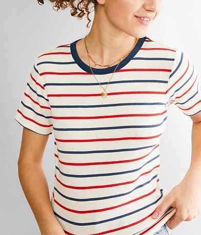 Brixton Samantha Striped Baby T-Shirt misc detail 1 view