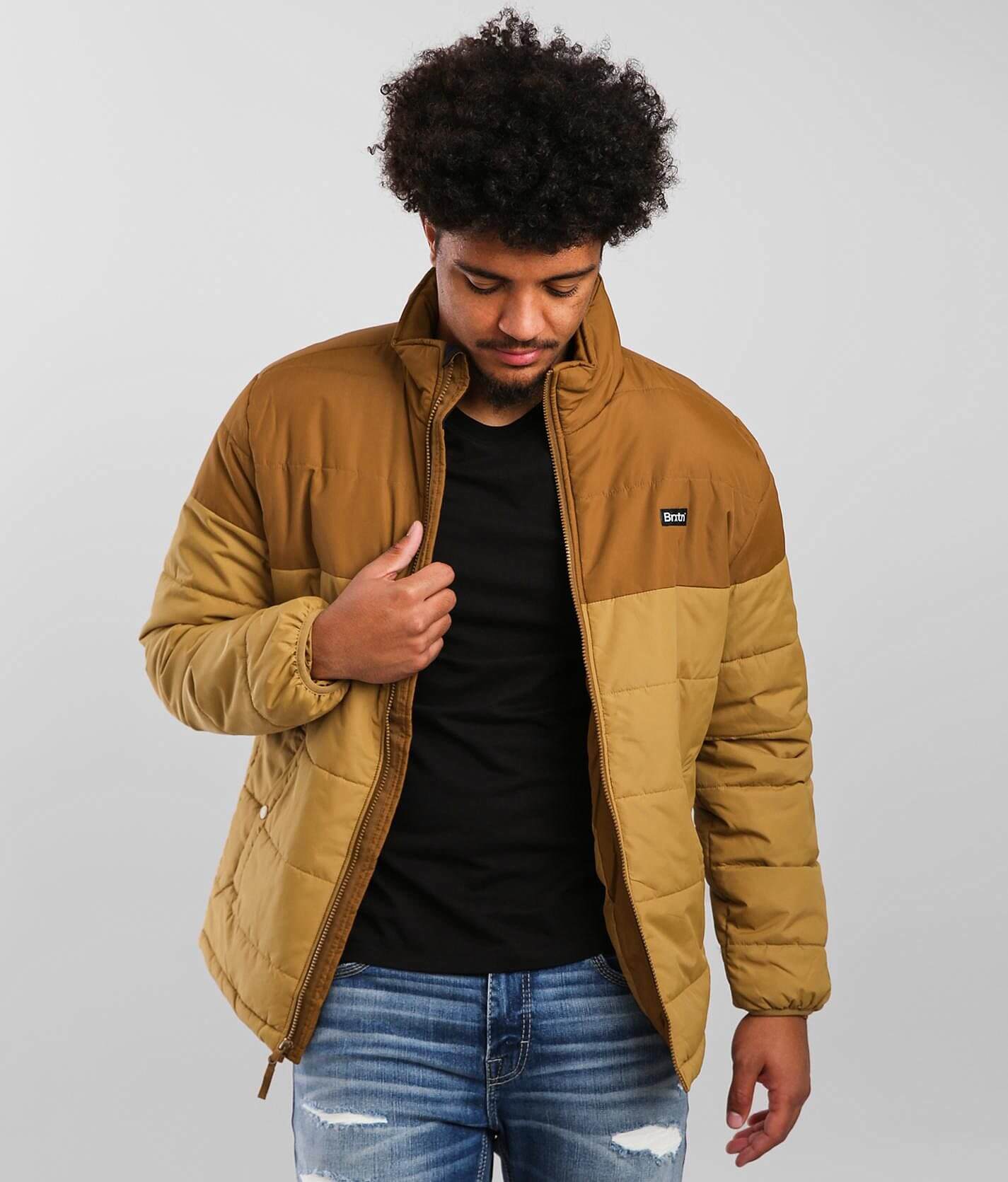 Brixton Cass Puffer Jacket - Men's Coats/Jackets in Copper Washed 