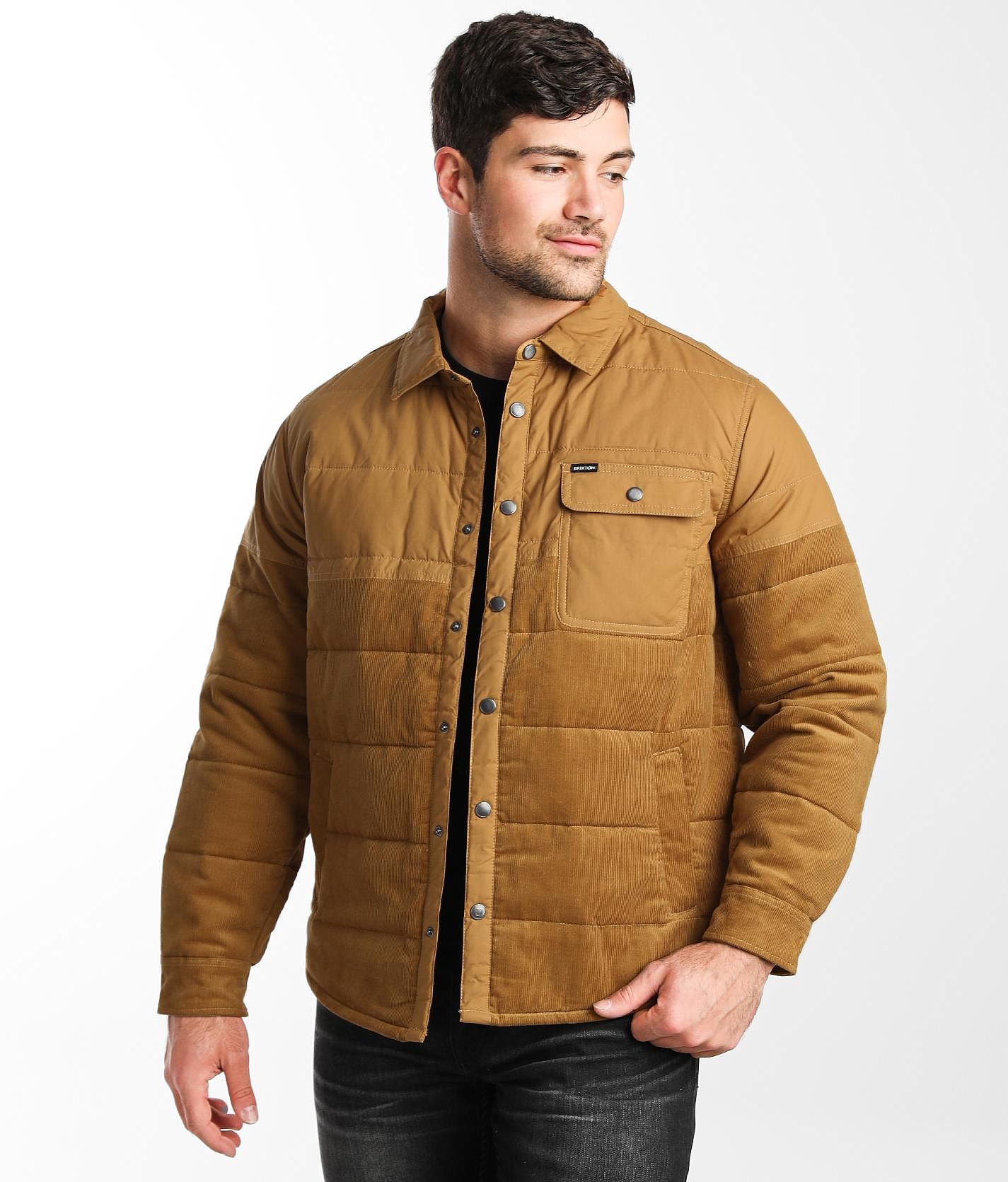 Brixton Cass Puffer Jacket - Men's Coats/Jackets in Medal Bronze