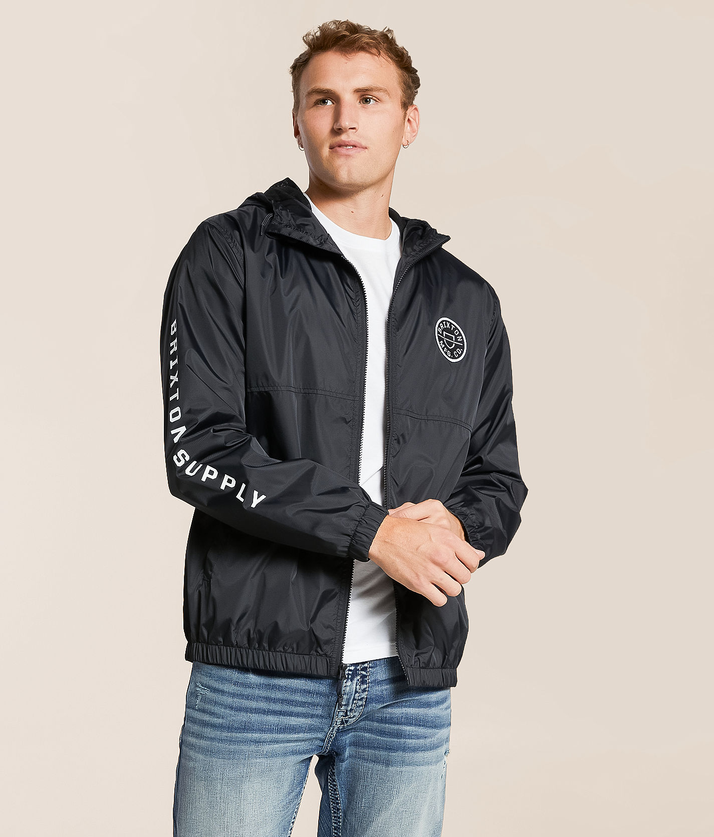 Brixton Claxton Crest Hooded Jacket - Men's Coats & Jackets