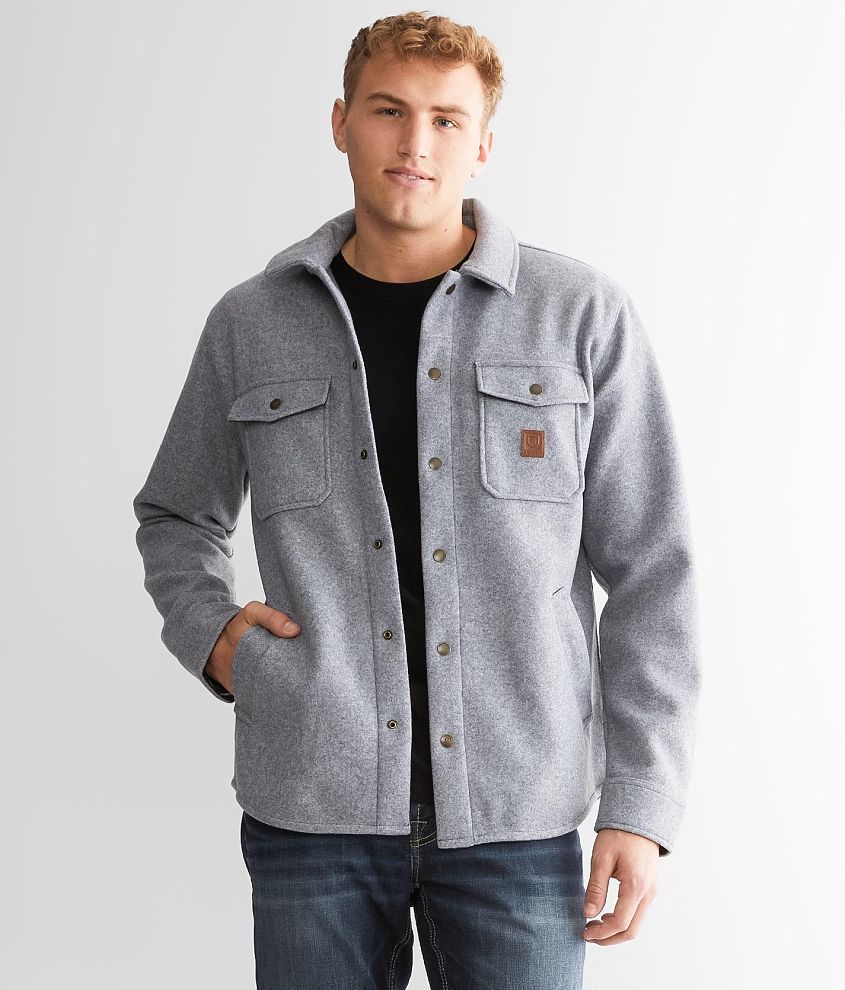 Brixton Durham Reserve Shacket front view