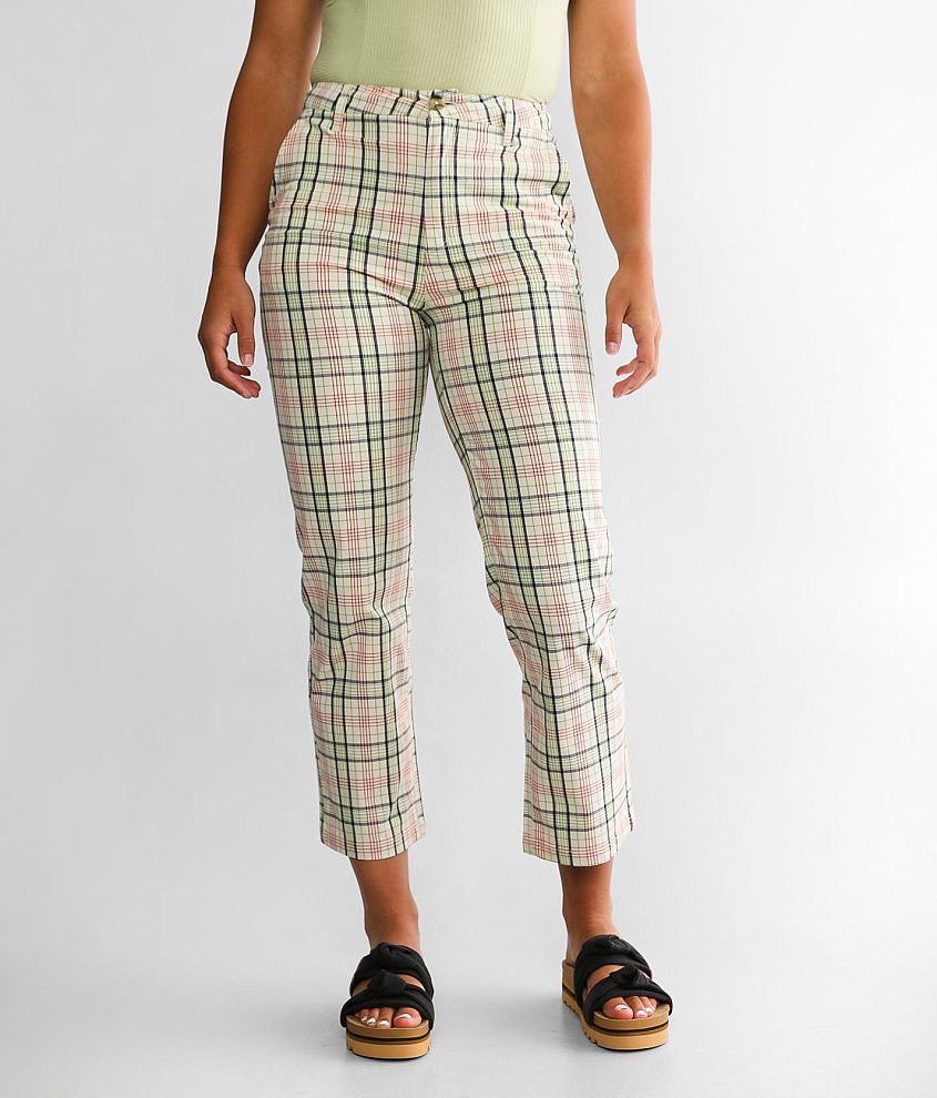 Brixton Victory Straight Plaid Pant front view