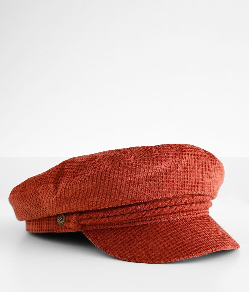 Brixton Fiddler Cabbie Hat Women's Hats in Burnt Henna Buckle