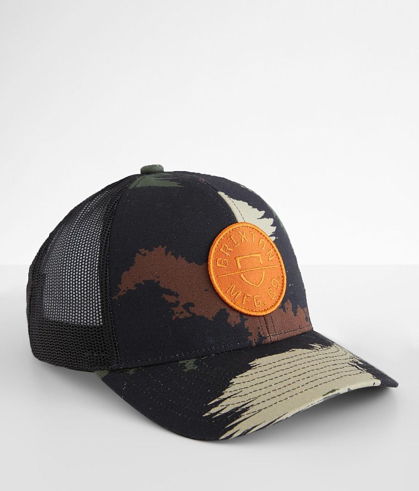 Brixton Crest X Crossover Trucker Hat front view