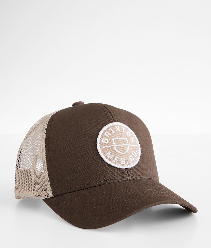 Brixton Crest Crossover Trucker Hat front view