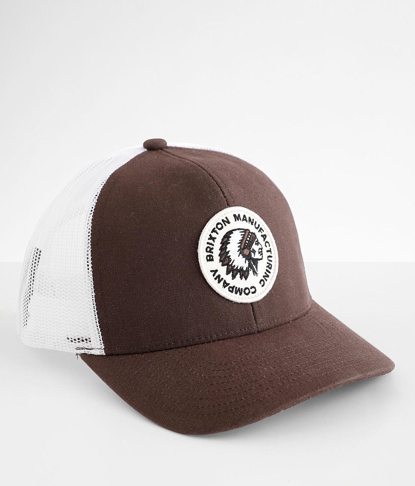 Brixton Rival Stamp Crossover Trucker Hat front view