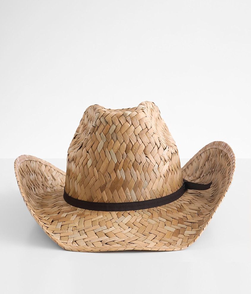 Brixton Straw Cowboy Hat front view