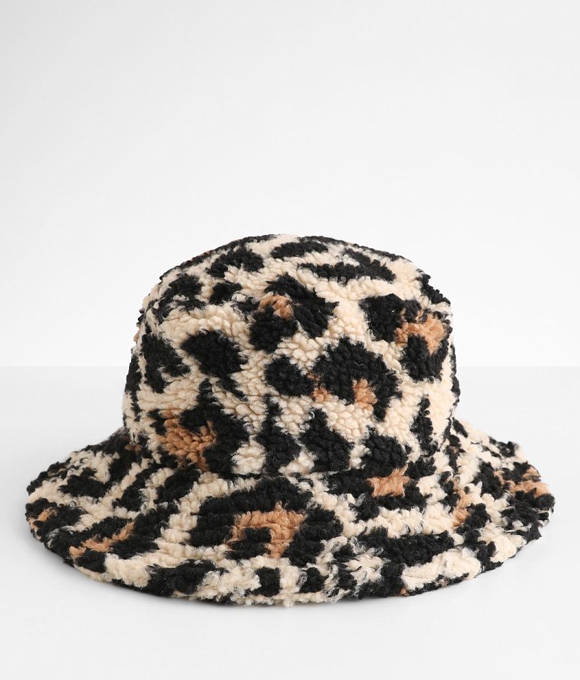 Ladies Sherpa Bucket Hat Black