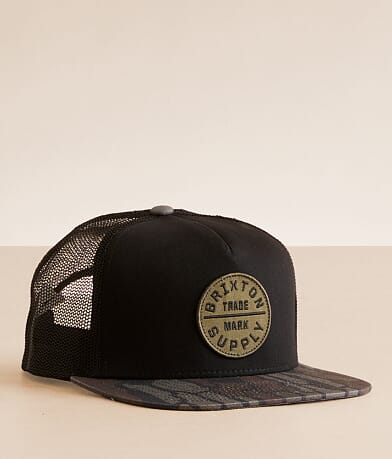 Brixton Oath Trucker Hat front view