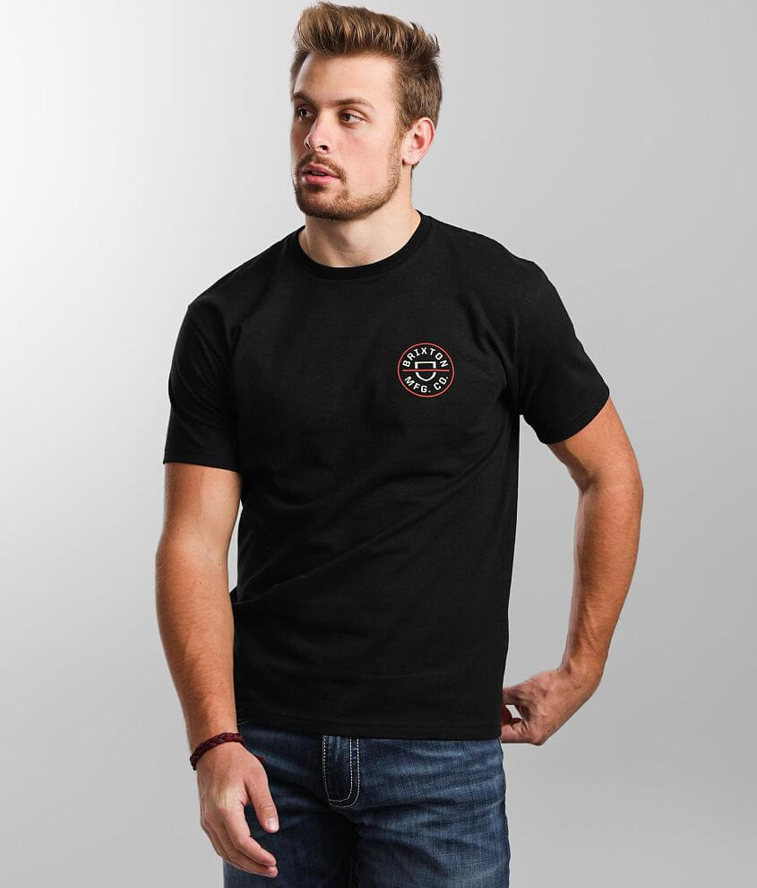 Brixton Crest II T-Shirt - Men's T-Shirts in Black Cream | Buckle