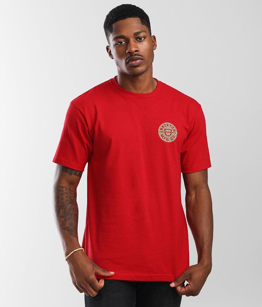 Brixton Crest II T-Shirt - Men's T-Shirts in Red | Buckle