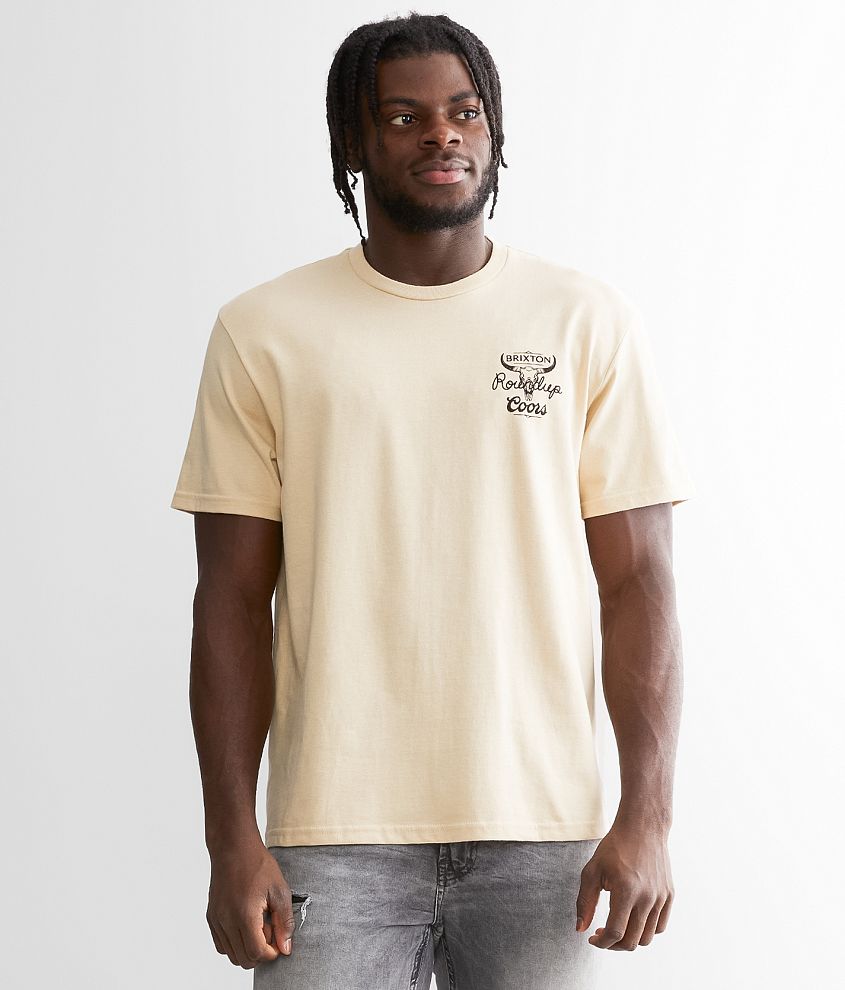 Brixton Coors® Roundup T-Shirt - Men's T-Shirts in Cream | Buckle