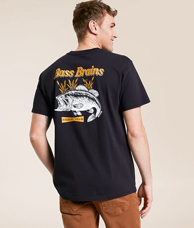 Brixton Bass Brains Fishing Team T-Shirt BACK