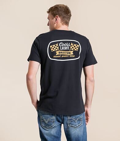 Brixton Coors Light Pit Stop T-Shirt front view