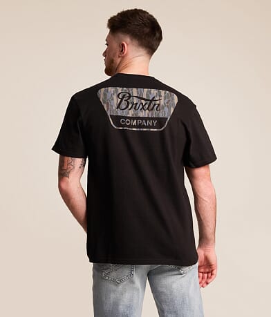 Brixton Linwood Bark Camo T-Shirt front view