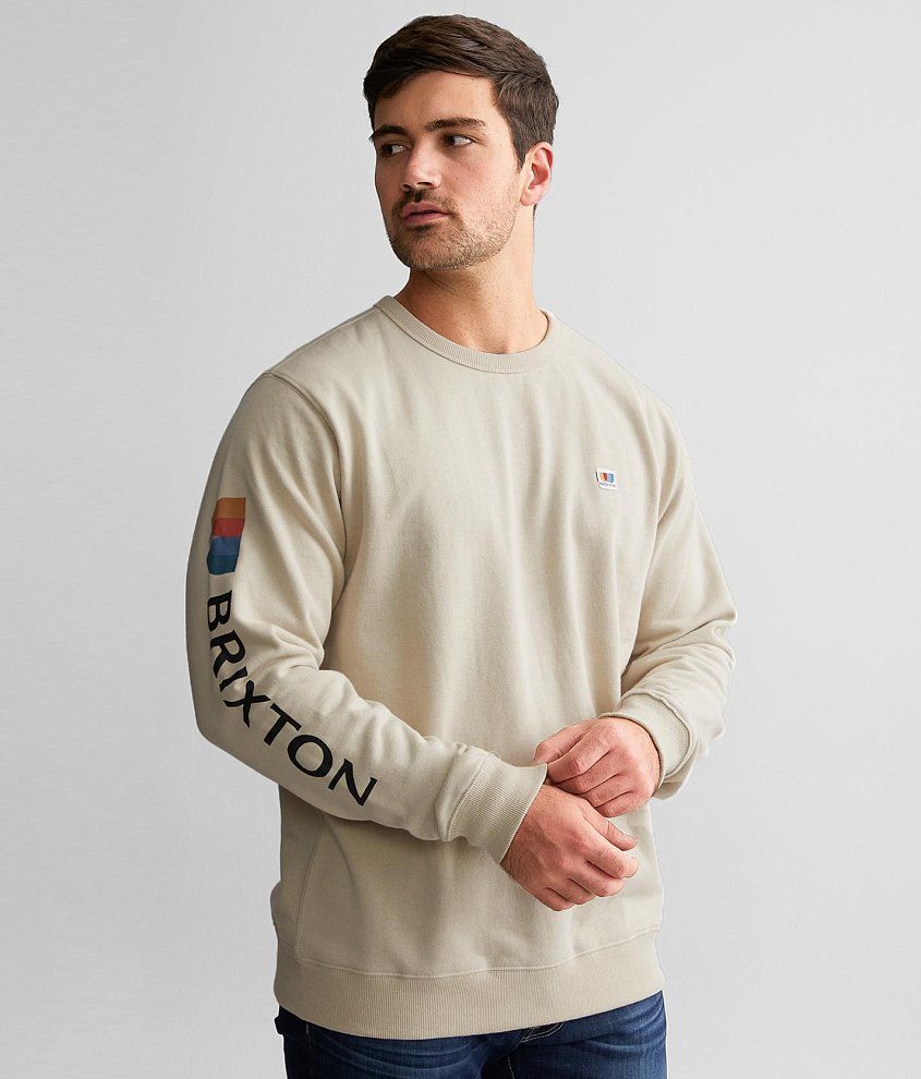 Brixton Alton Pullover Sweatshirt - Men's Sweatshirts in Beige | Buckle