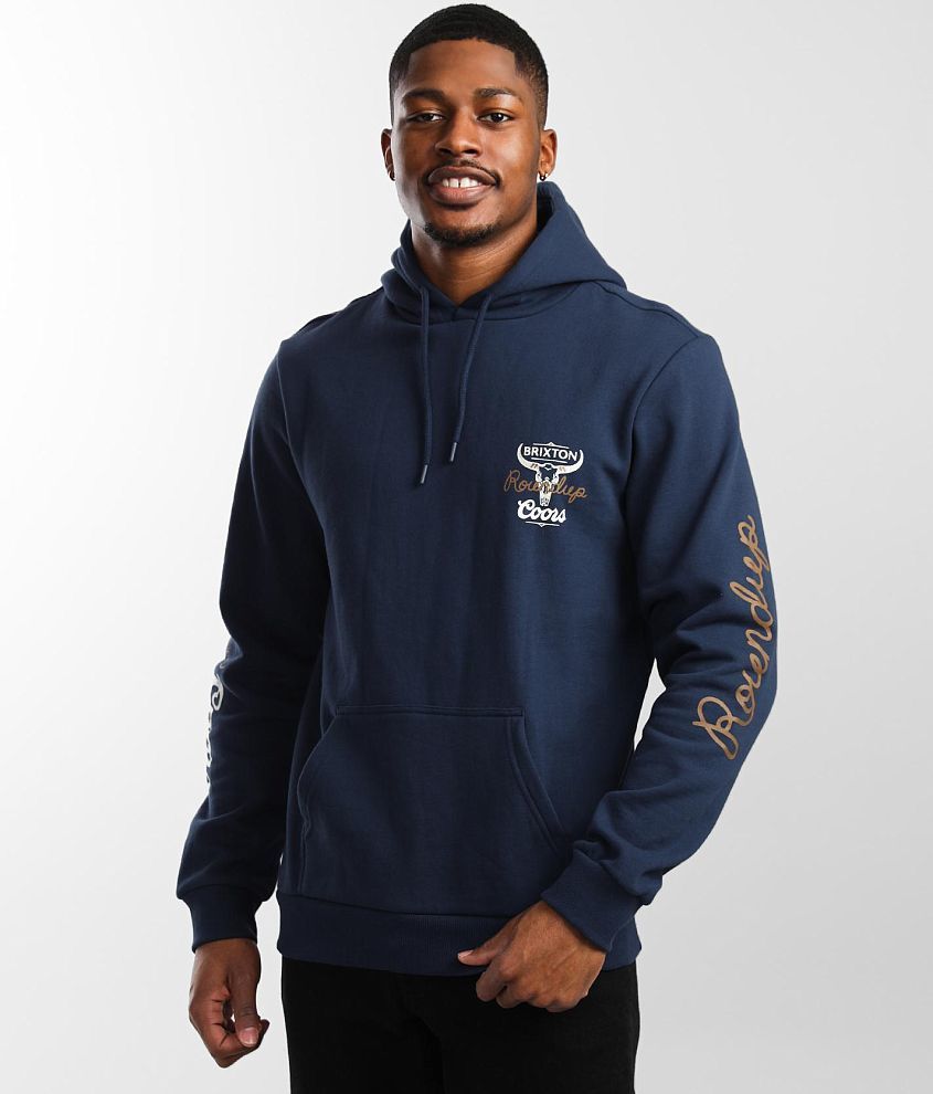 Brixton Coors® Roundup Hooded Sweatshirt - Men's Sweatshirts in Washed ...