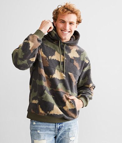 Brixton Blanket Camo Fleece Hoodie front view