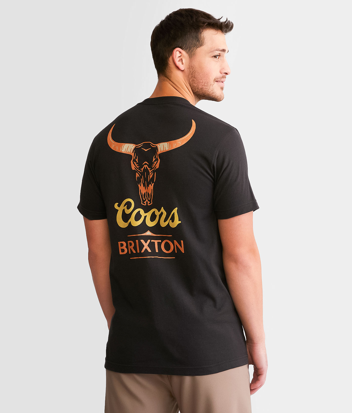 Brixton Coors® Bull T-Shirt - Men's T-Shirts in Heavy Metal