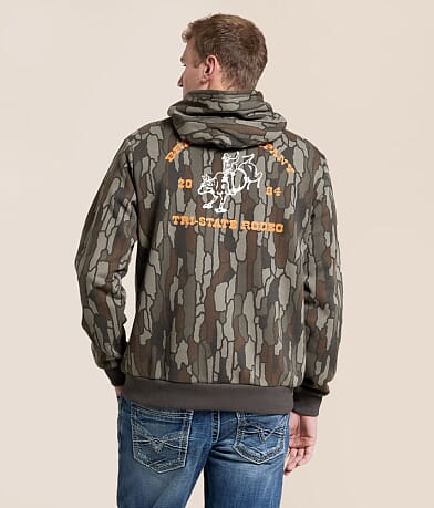 Brixton Danforth Camo Hooded Sweatshirt front view