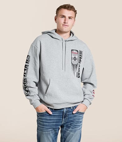 Brixton Coors Light Silver Speed Hooded Sweatshirt front view