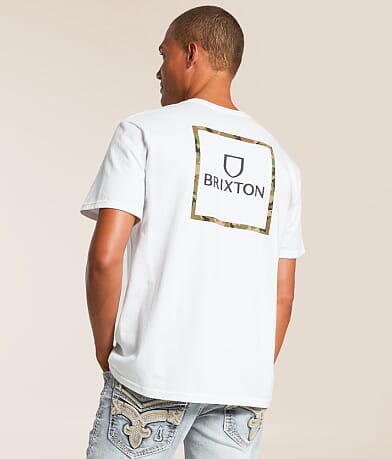 Brixton Alpha Square Camo T-Shirt front view