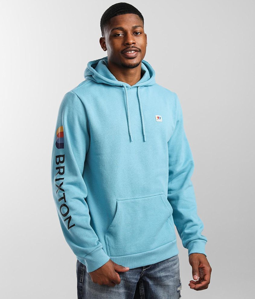 Brixton Alton Hooded Sweatshirt - Men's Sweatshirts in Teal | Buckle