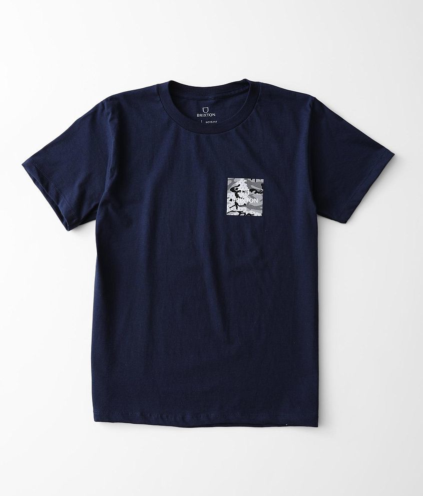 Boys - Brixton Alpha Square T-Shirt front view