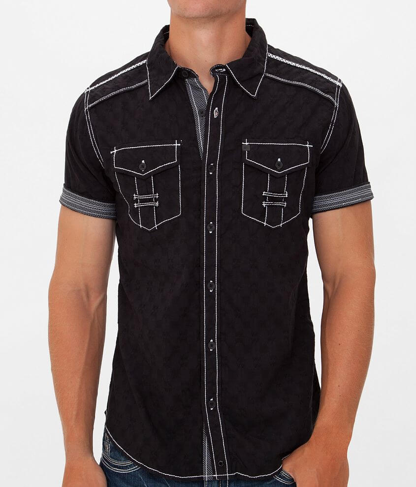 Buckle hot sale black shirts