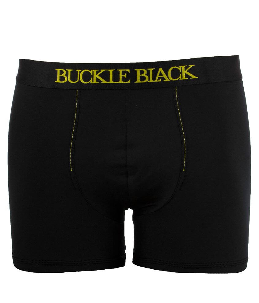 Buckle Black Boxer Briefs front view