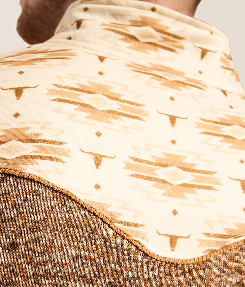 Southwestern Quarter Zip Pullover
