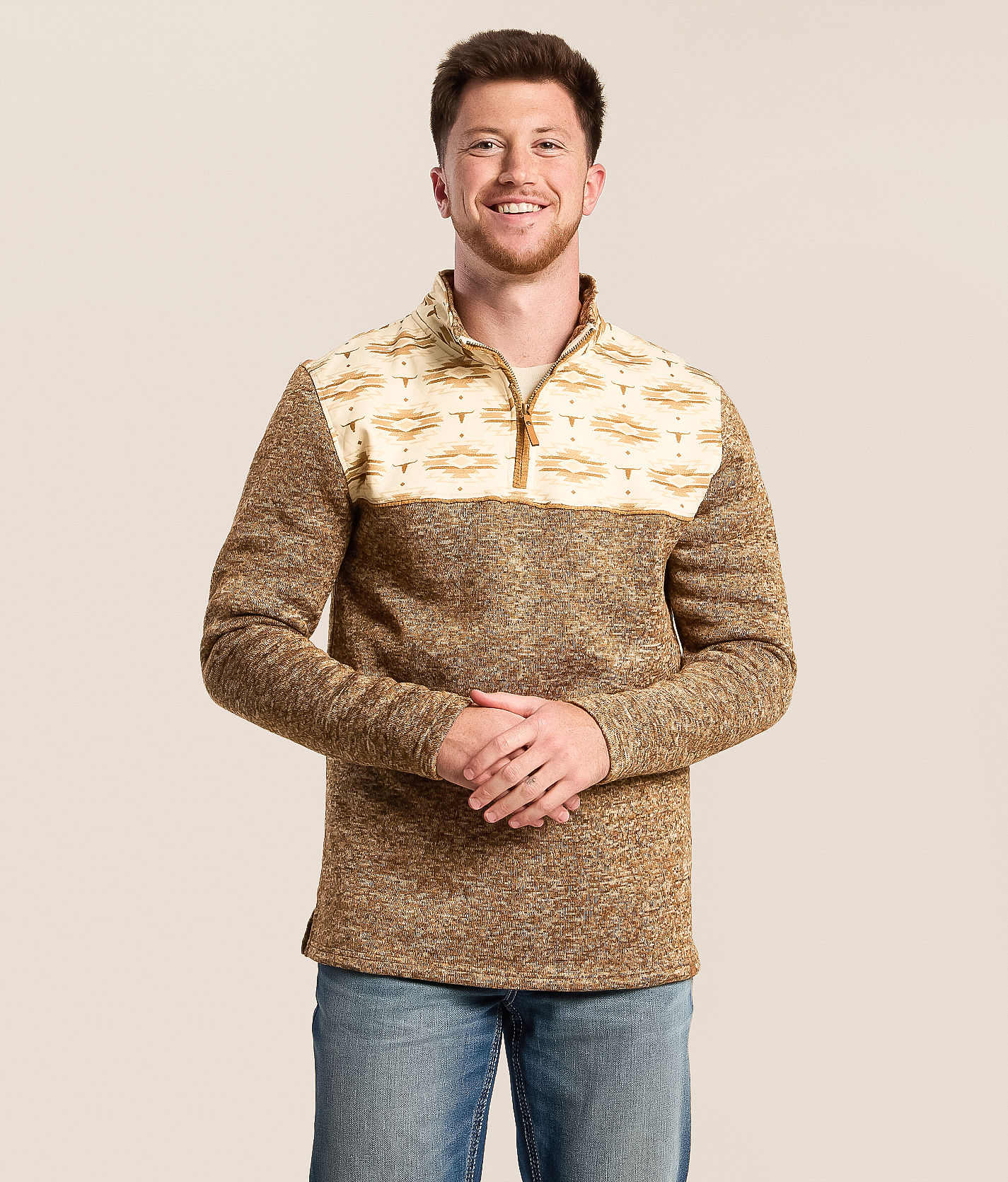 Gentry County Southwestern Quarter Zip Pullover - Men's