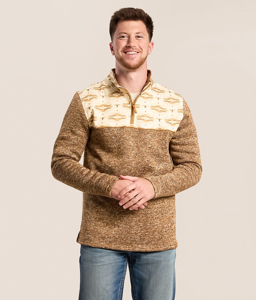 Southwestern Quarter Zip Pullover