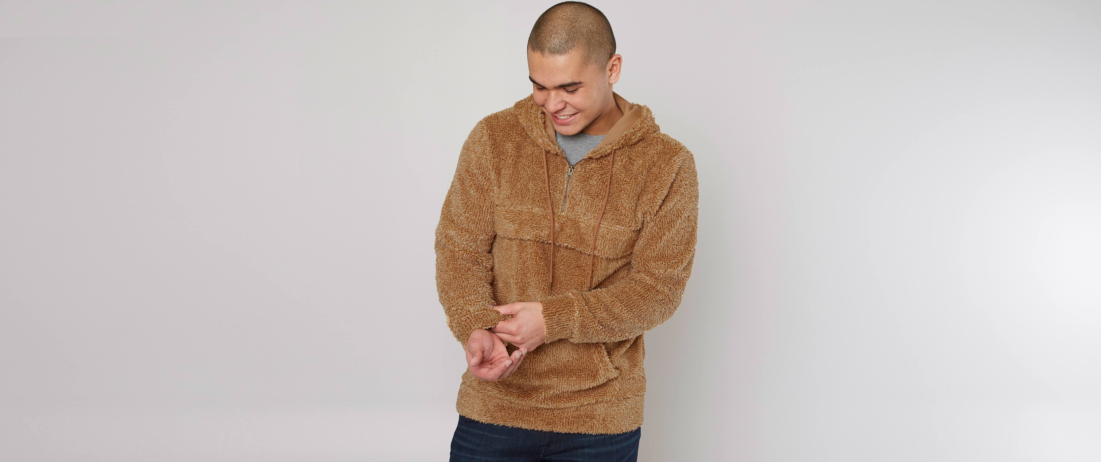 brown sherpa sweater