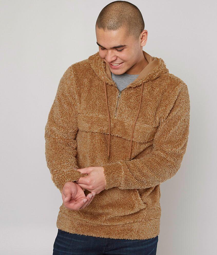 Brooklyn Cloth Sherpa Pullover - Men's Sweatshirts in Brown | Buckle