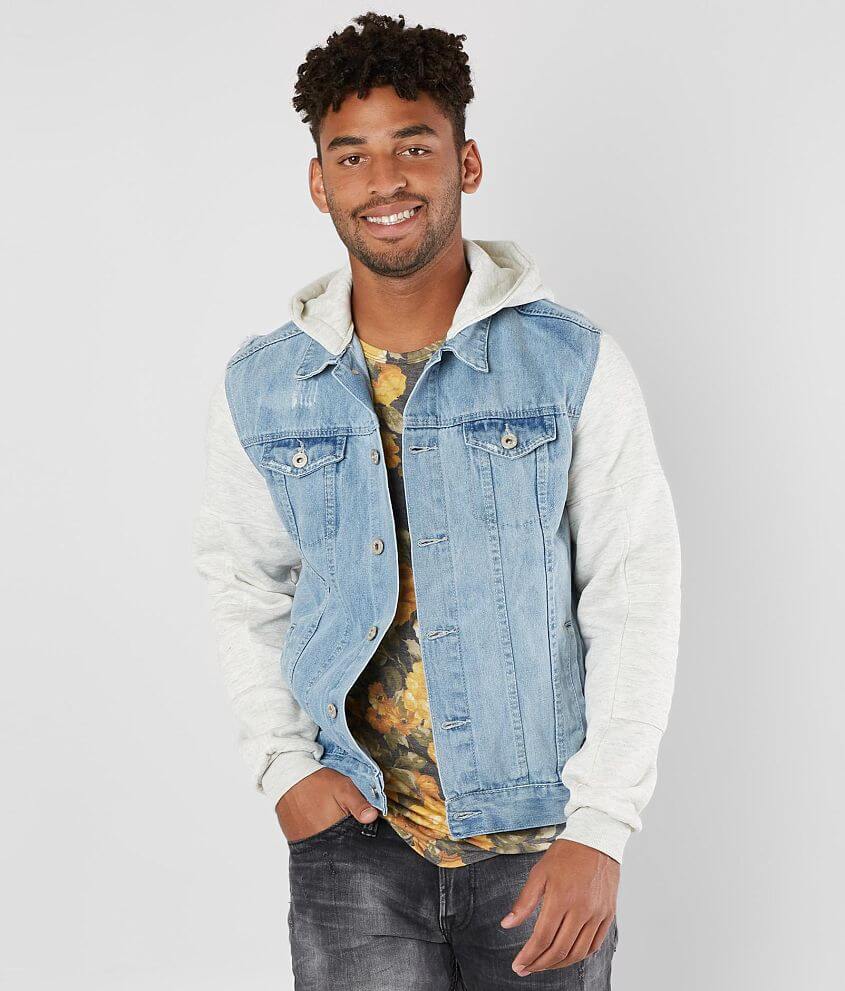 Brooklyn Cloth Hooded Denim Jacket front view
