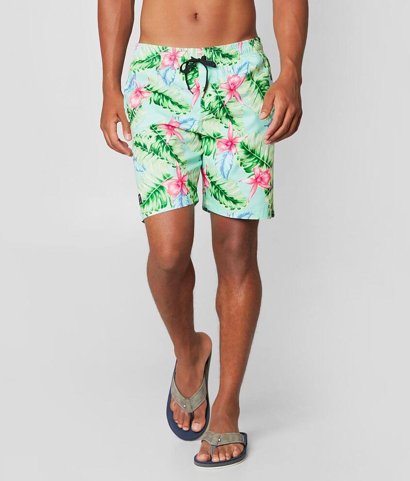 Brooklyn Cloth Leafy Floral Boardshort front view