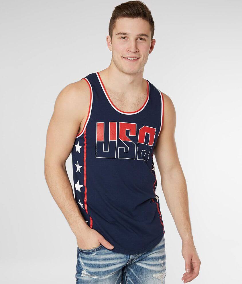 Brooklyn Cloth USA Stars Tank Top front view