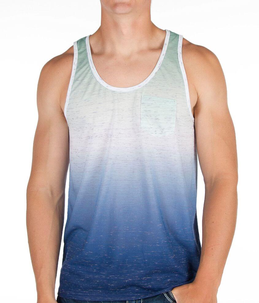 Brooklyn Cloth Ombre Tank Top - Men's Tank Tops in Mint Navy | Buckle